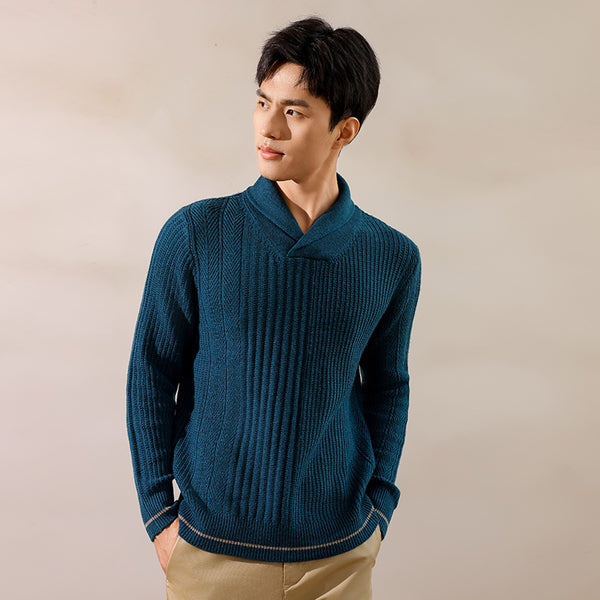 Heritage Collection Men's Twisted Holly Collar Pullover