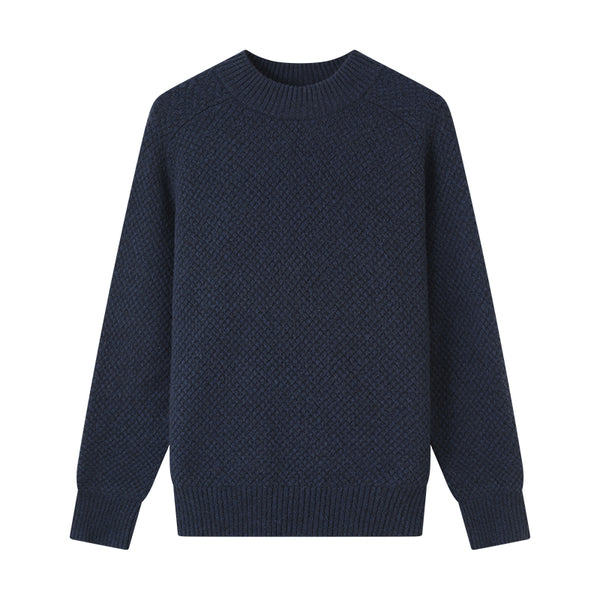 Discover luxury and warmth with the Shambala Half High Collar Spruce Seed Yak Wool Pullover. Made from 100% yak wool, this sweater offers a soft, cozy fit, perfect for cold weather styling.

